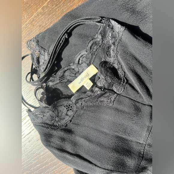 Aritzia Wilfred Free Black lace mini dress XXS - Picture 11 of 11
